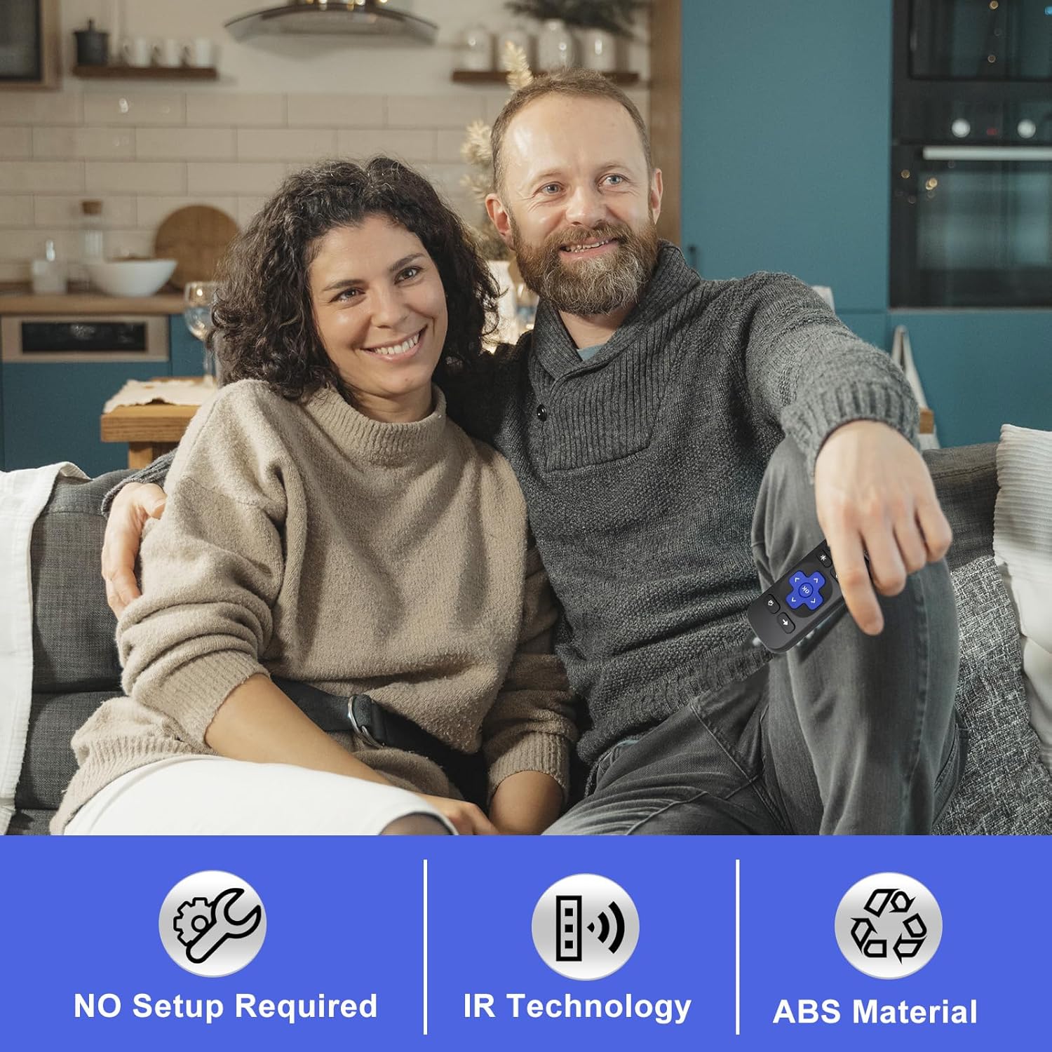 Universal Replacement Remote Control for Roku Express, for Roku Premiere, for Roku Box, for Roku Player, for Roku 1 2 3 4 -【NOT for Stick or TV】